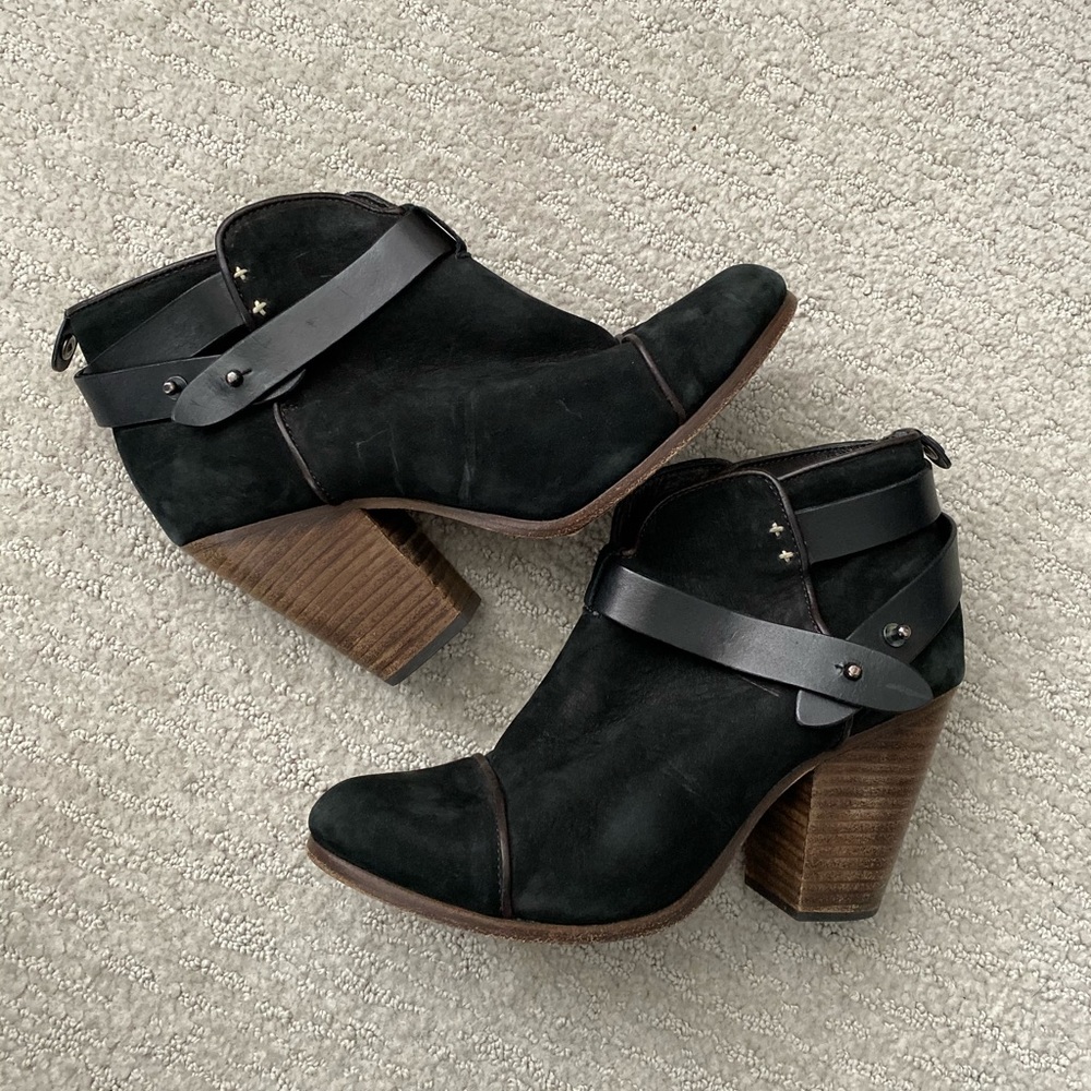 Rag & Bone black suede harrow bootie